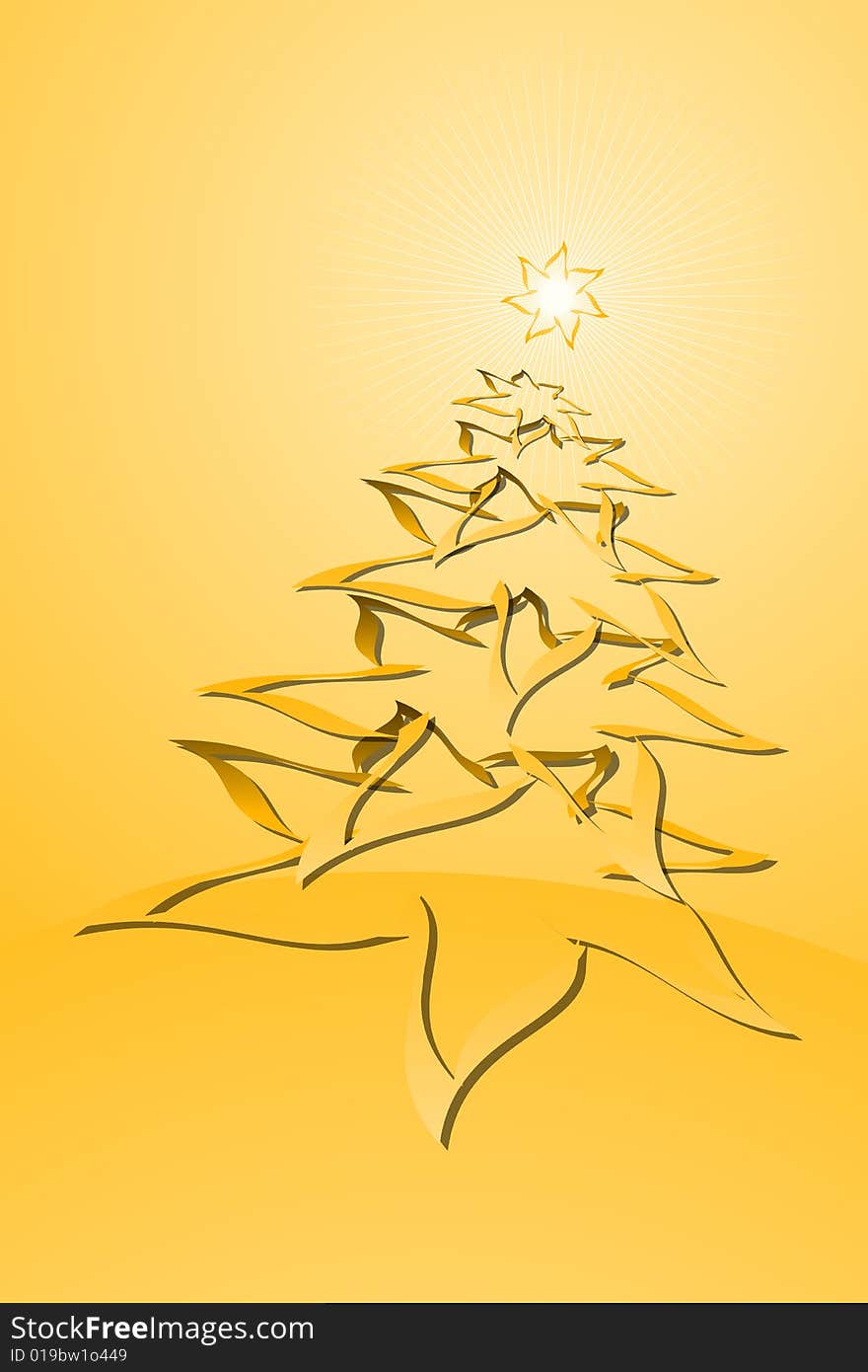 Vector illustration of Christmas Tree