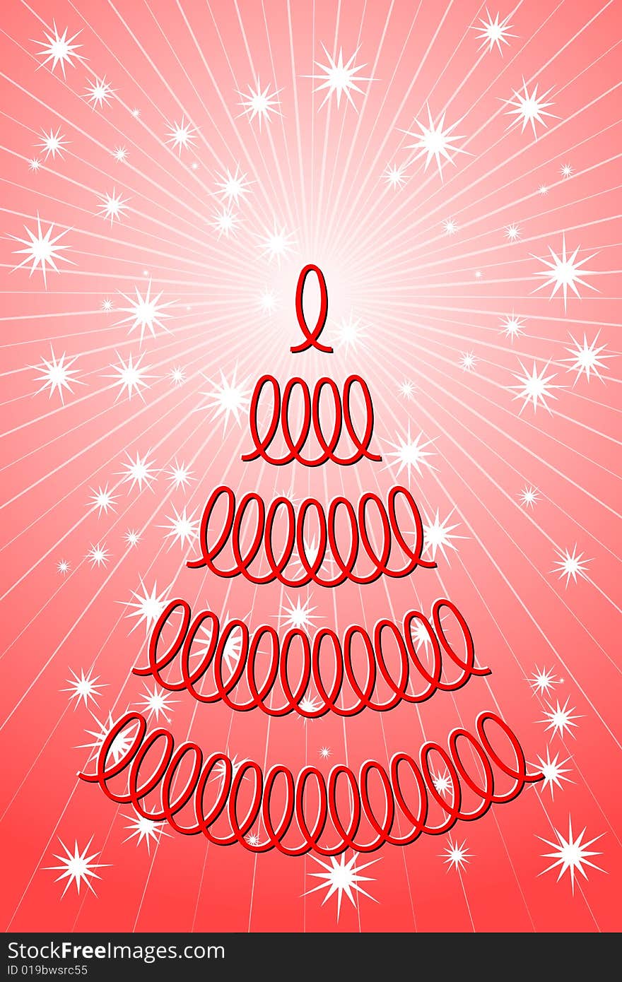 Vector illustration of Christmas Tree