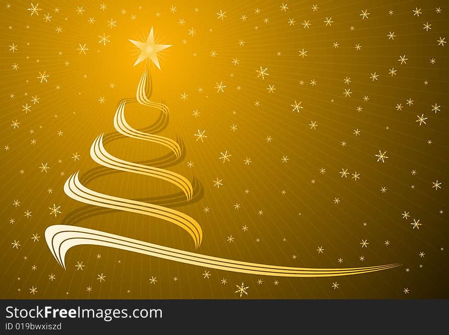 Vector illustration of Christmas Tree