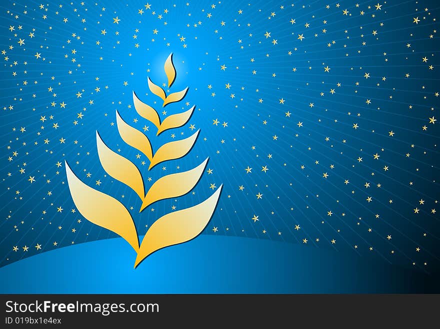 Vector illustration of Christmas Tree