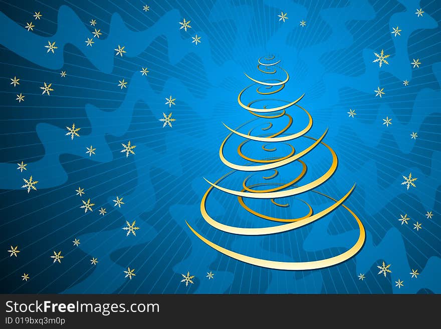 Vector illustration of Christmas Tree