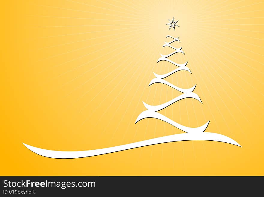 Vector illustration of Christmas Tree