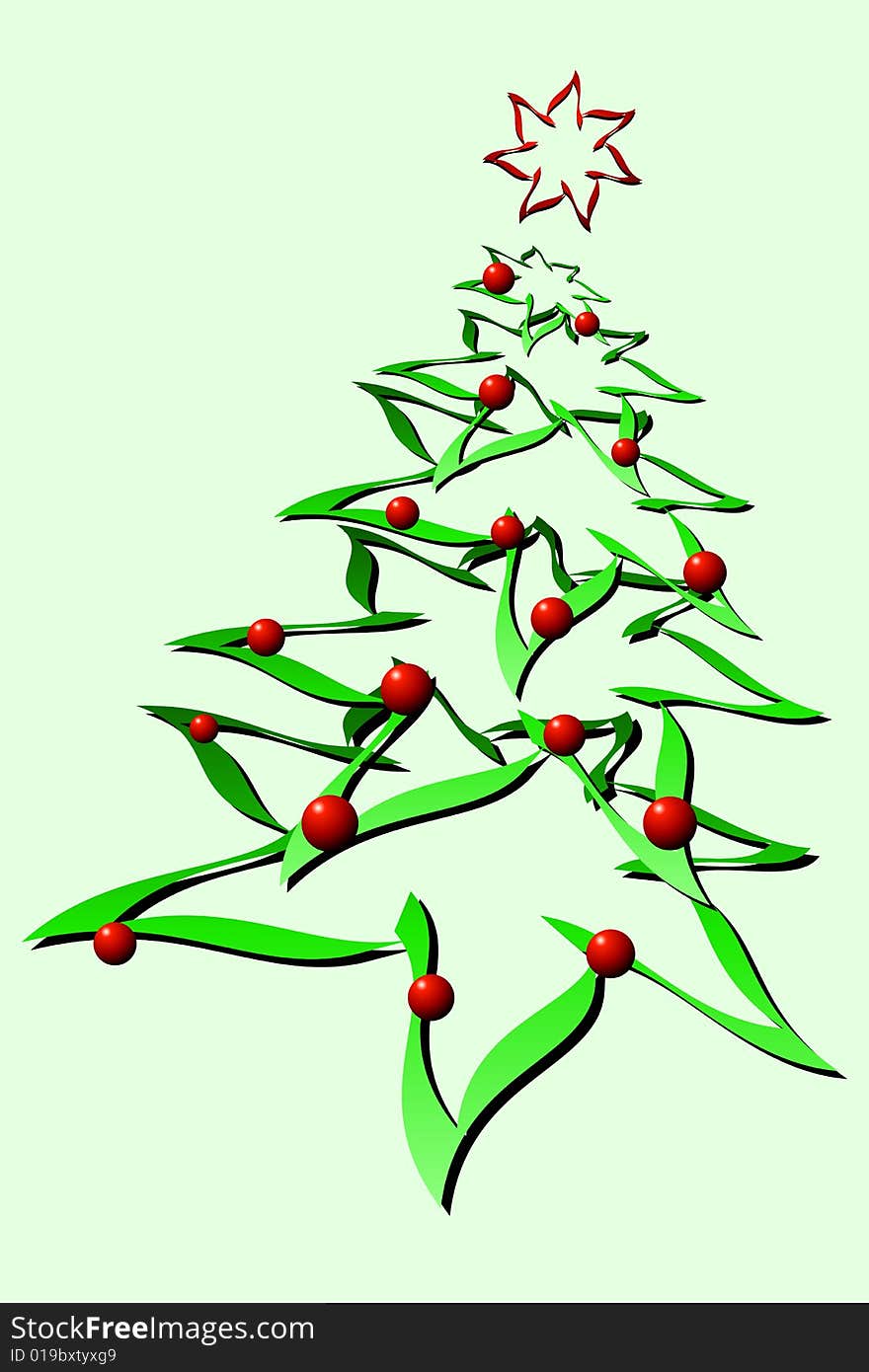 Vector illustration of Christmas Tree