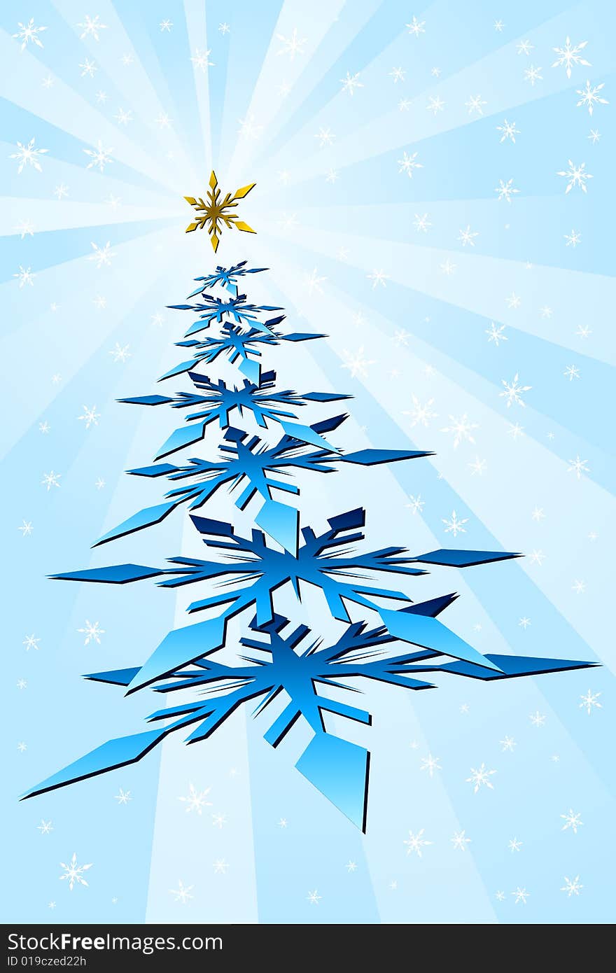 Vector illustration of Christmas Tree