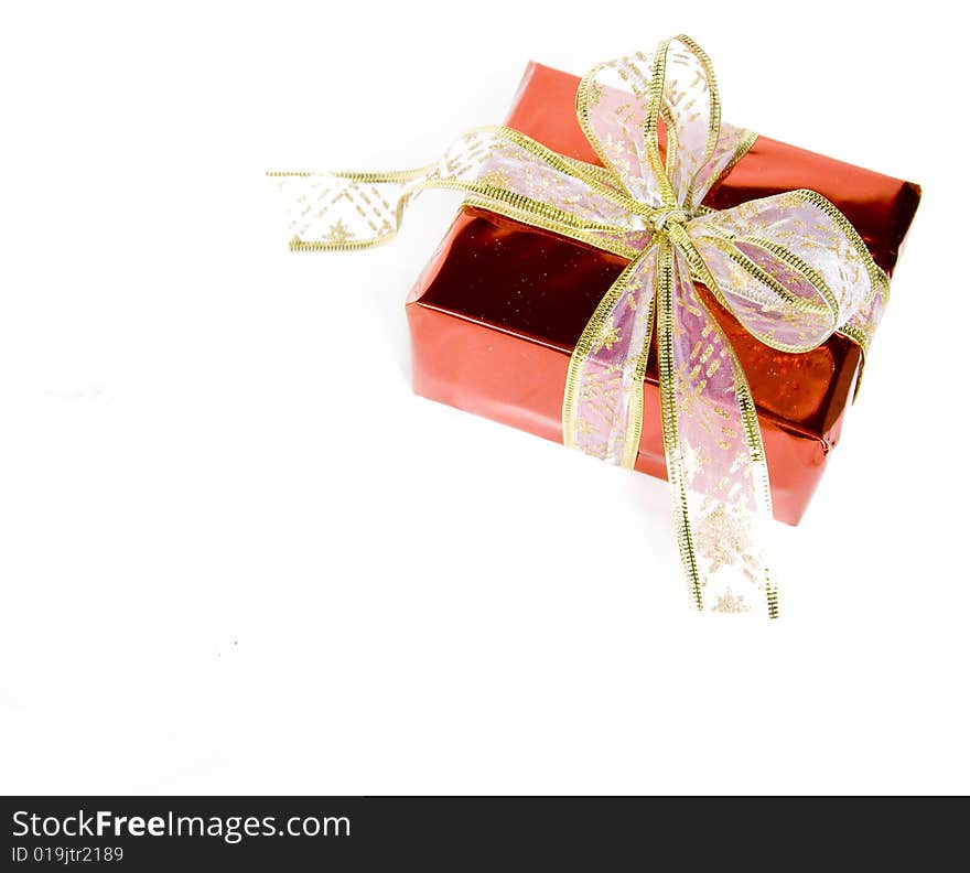 Christmas gifts isolated on white. Christmas gifts isolated on white