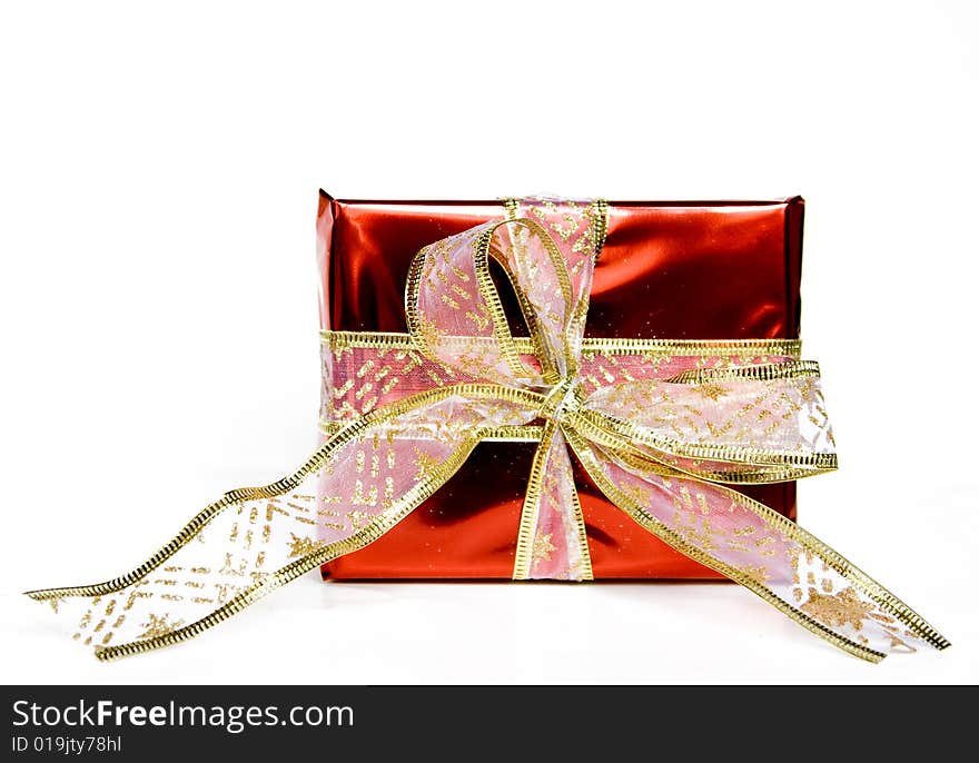 Christmas gifts isolated on white. Christmas gifts isolated on white