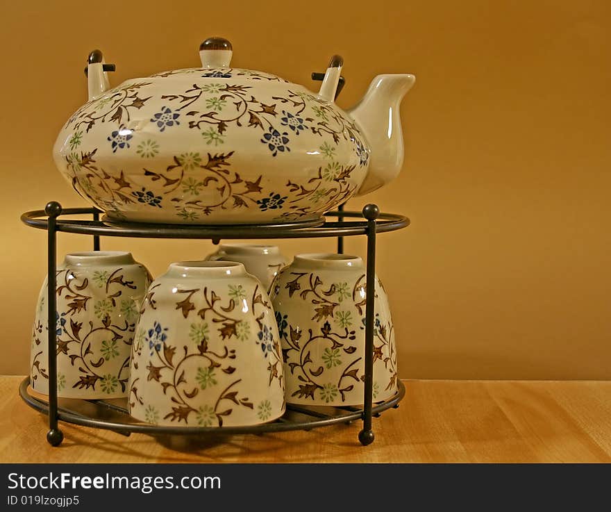 Teapot And Cups