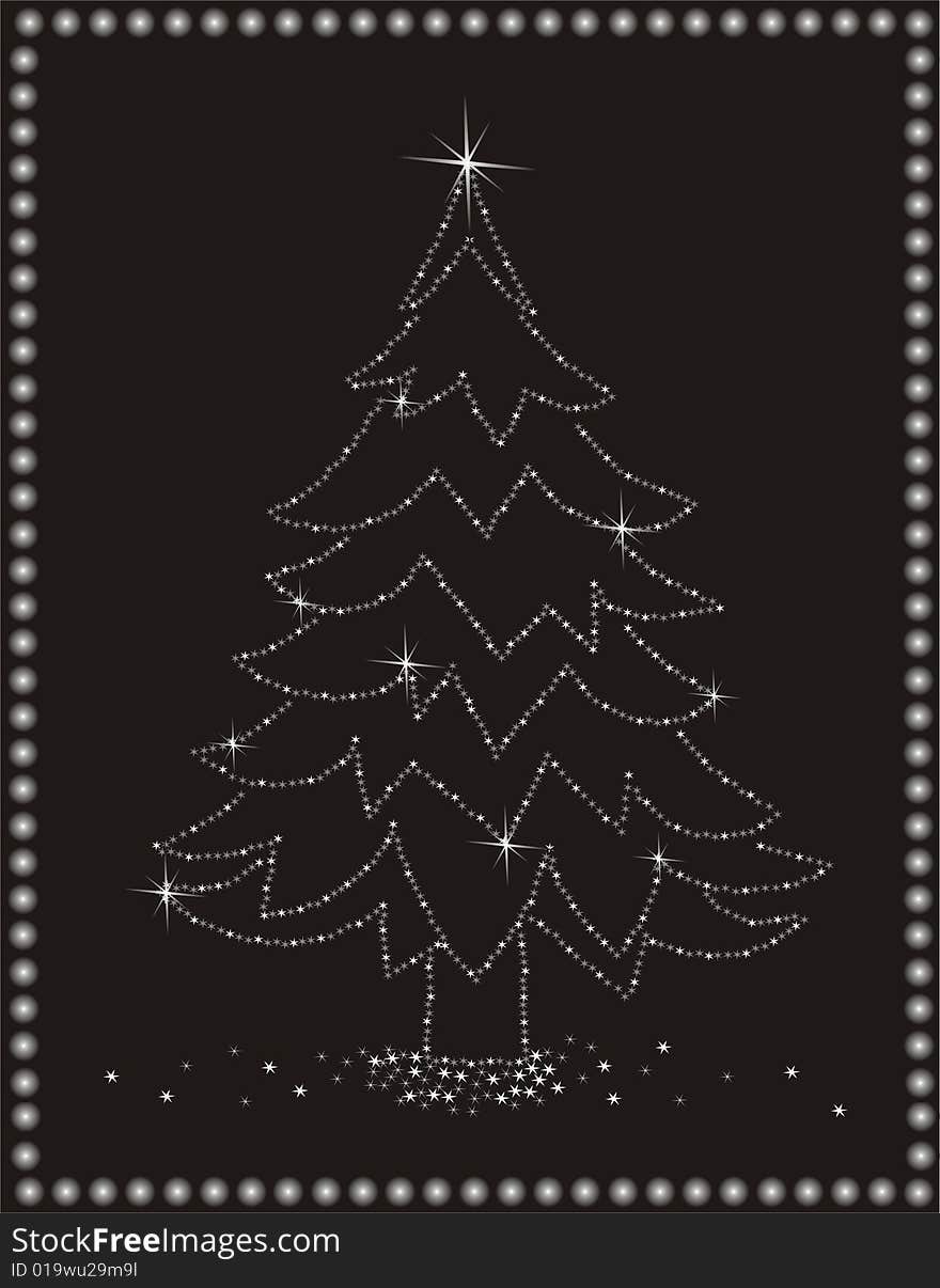 An illustration of a christmas tree