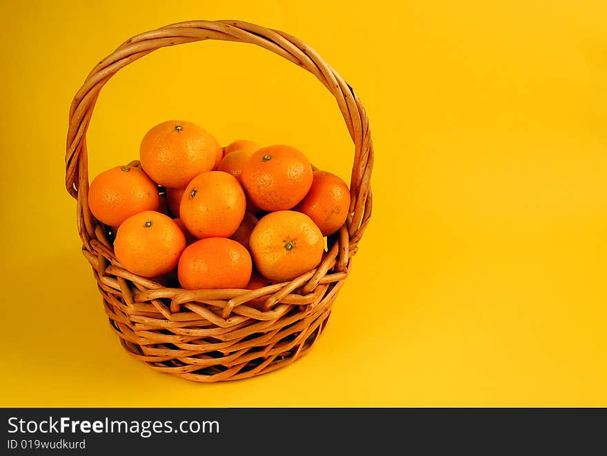 Basket of oranges