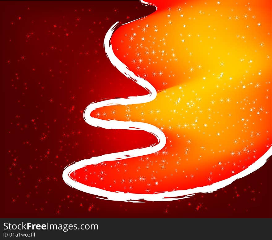 Christmas background with stars, vector illustration