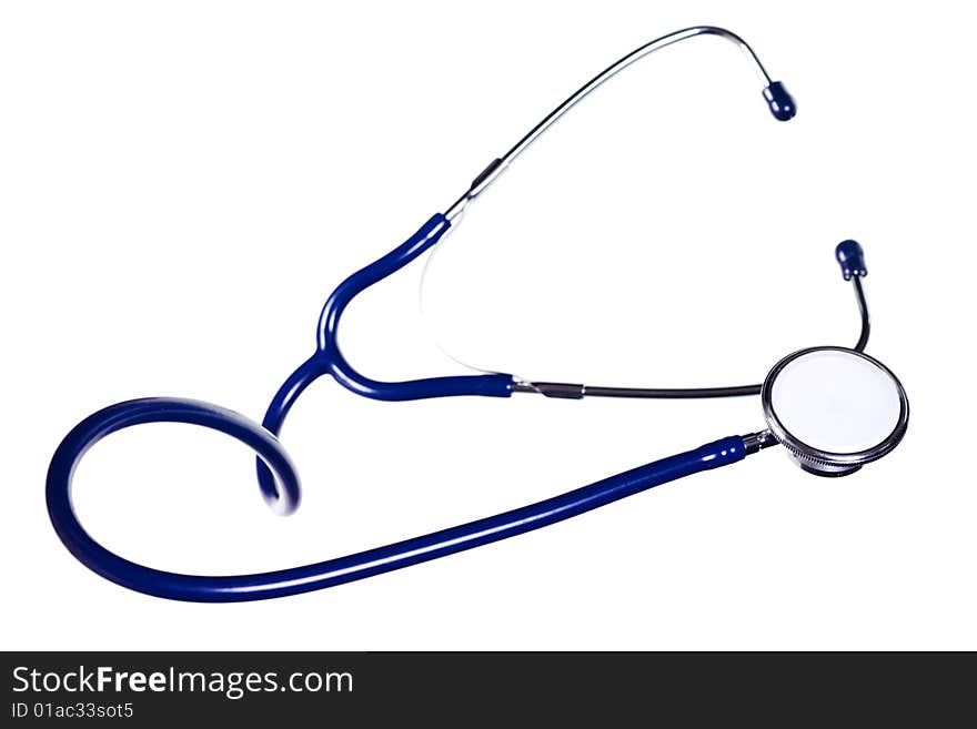 Stethoscope isolated on white background.