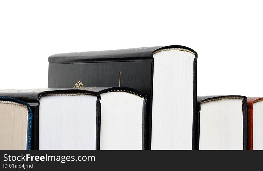 Some books isolated on white