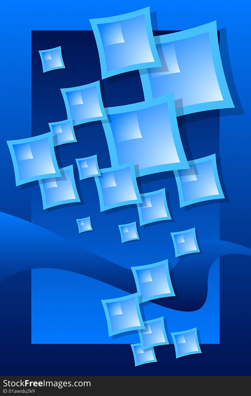 Vector illustration of Abstract Blue