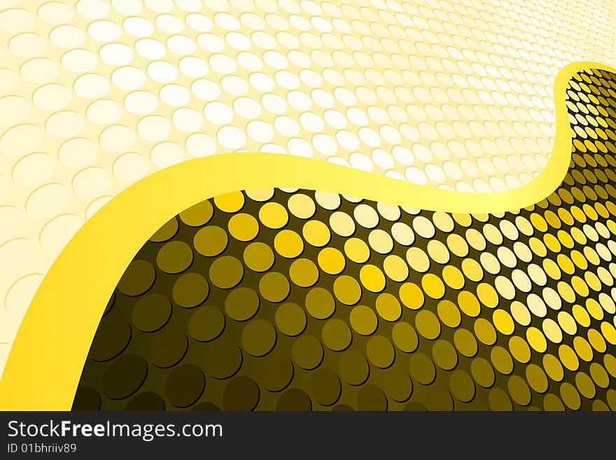 Vector illustration of Abstract Yellow