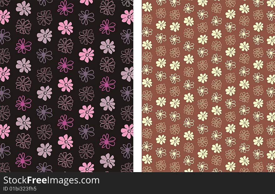 Floral seamless pattern background, element for design, vector illustration. Floral seamless pattern background, element for design, vector illustration