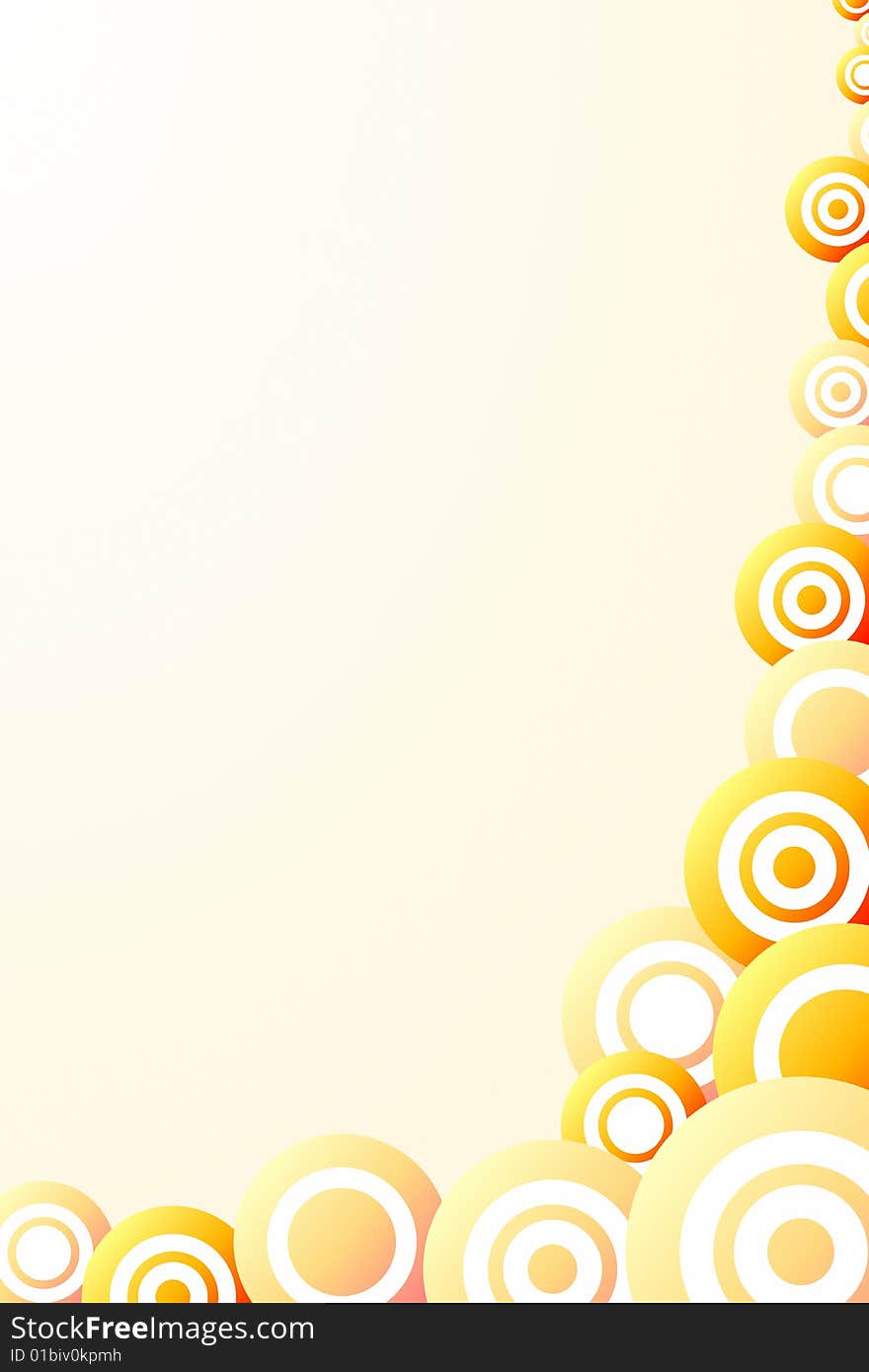 Vector illustration of Abstract Orange