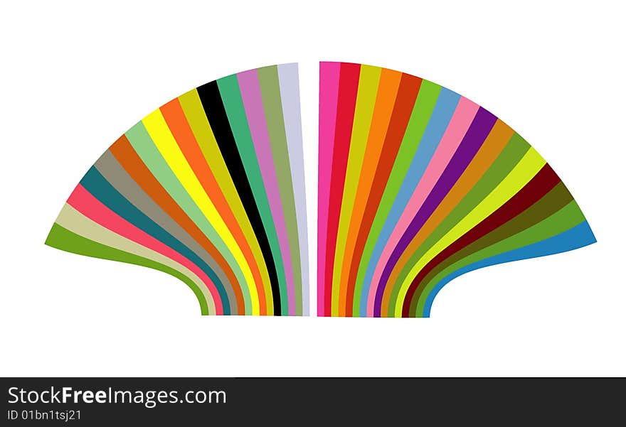 Color arch designed in illustrator. Color arch designed in illustrator