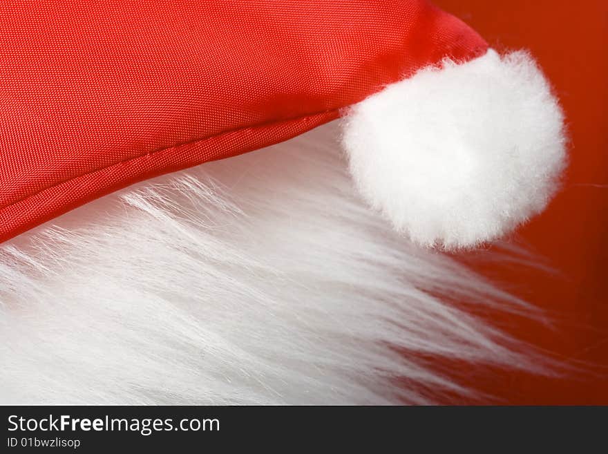 Background of santa's red hat