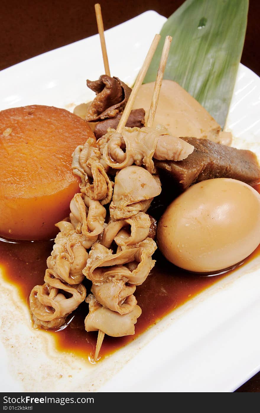 Japanese snack food in a bowl. Japanese snack food in a bowl