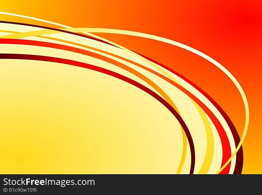 Vector illustration of Abstract Orange