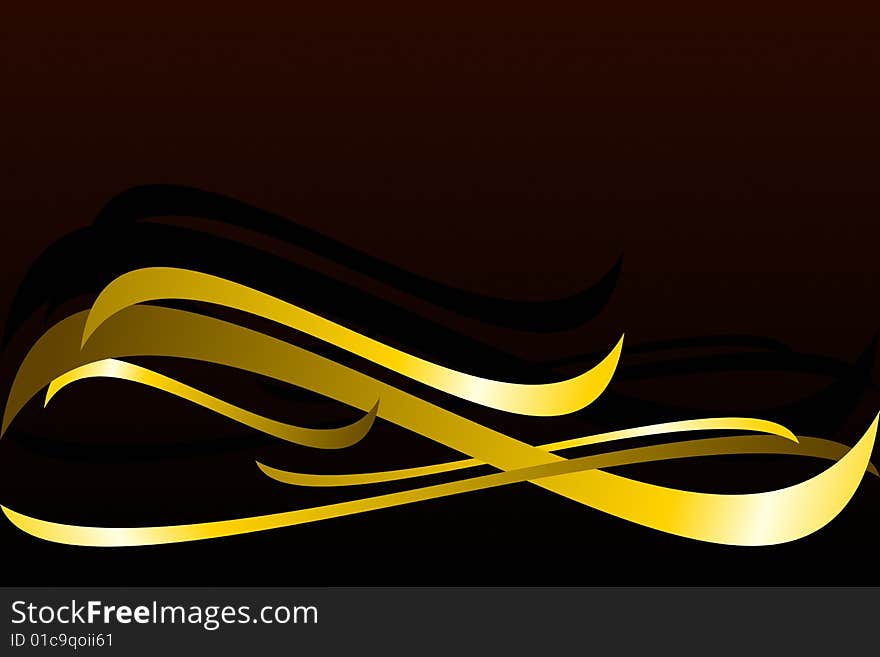 Vector illustration of Abstract Gold