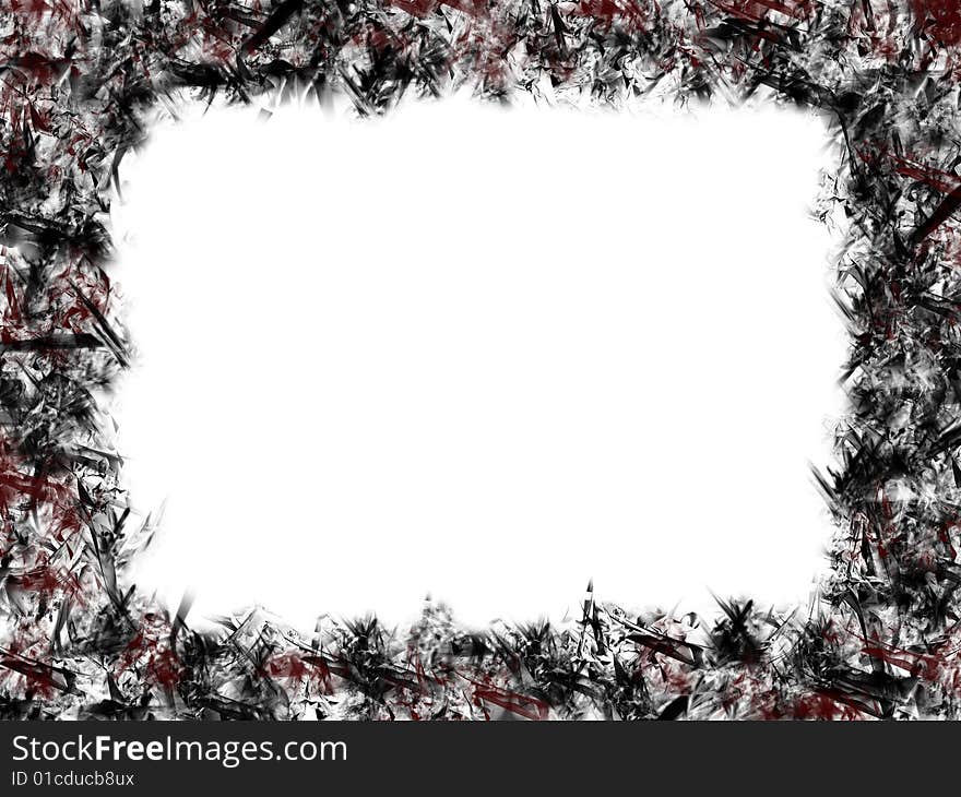 Abstract grunge black and white border. Abstract grunge black and white border