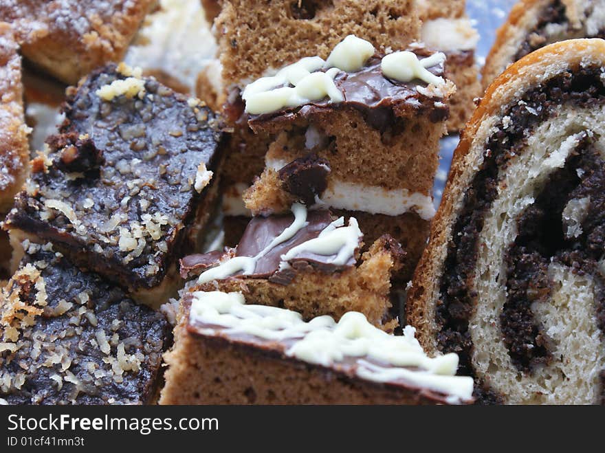 Some delicious cakes. Picture was taken during the christmas.