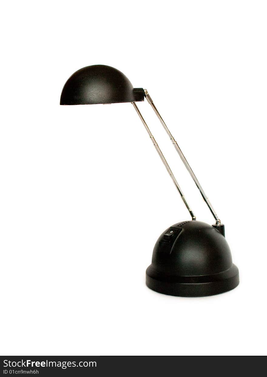 Isolated desk lamp on white background