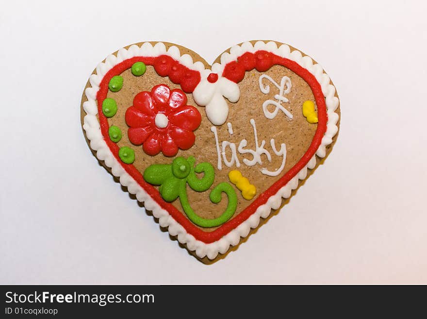 A souvenir gingerbread from Czechia, and also a sweet Valentine card (the words on it say, with love). A souvenir gingerbread from Czechia, and also a sweet Valentine card (the words on it say, with love).