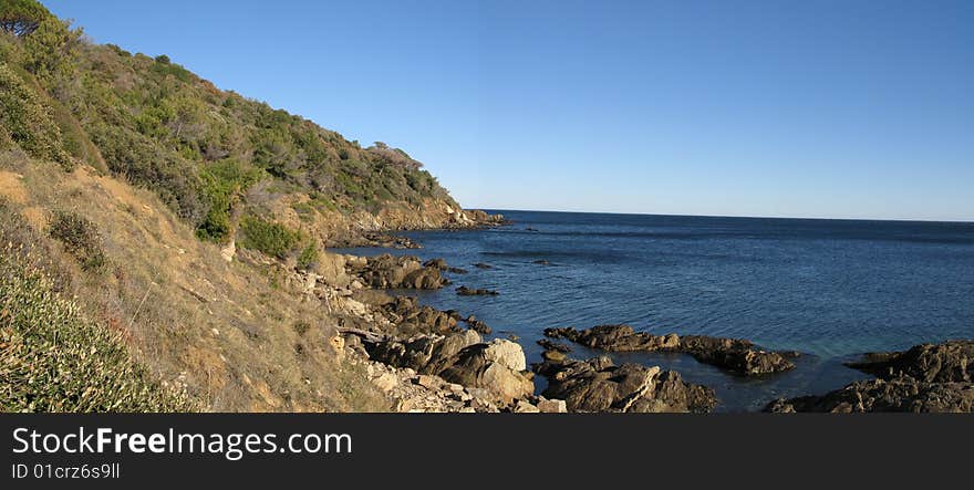 Balade à la pointe du Pinet, Var, France