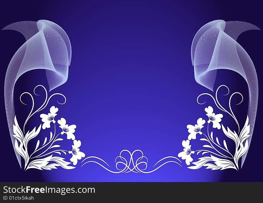 Abstract background with ornament