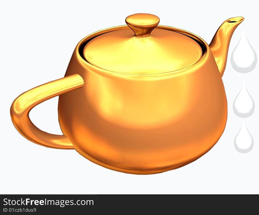 Milk pot (with clipping path)