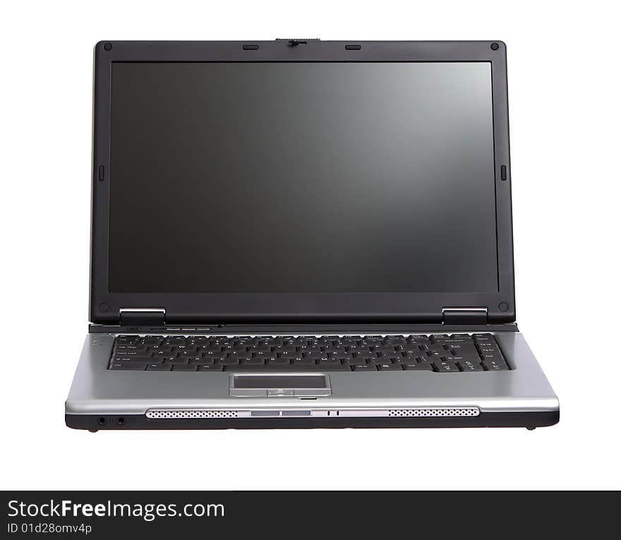 Laptop isolated on a white background