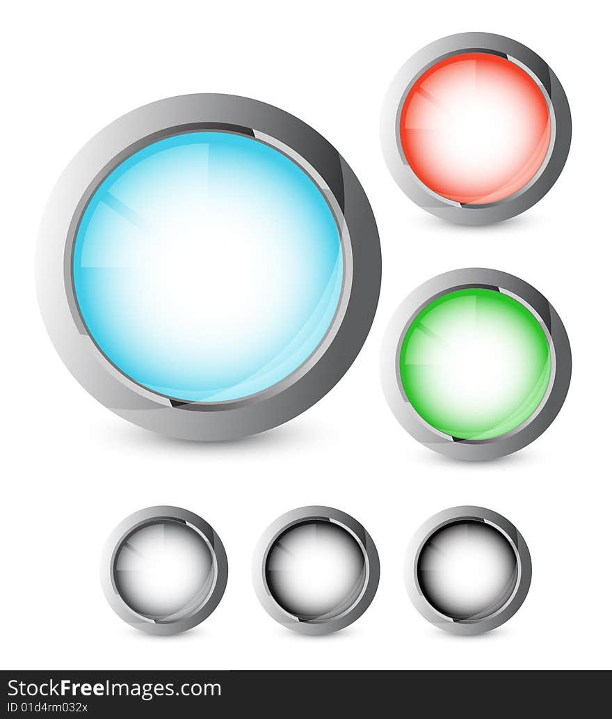 Futuristic icons for your project. Vector file