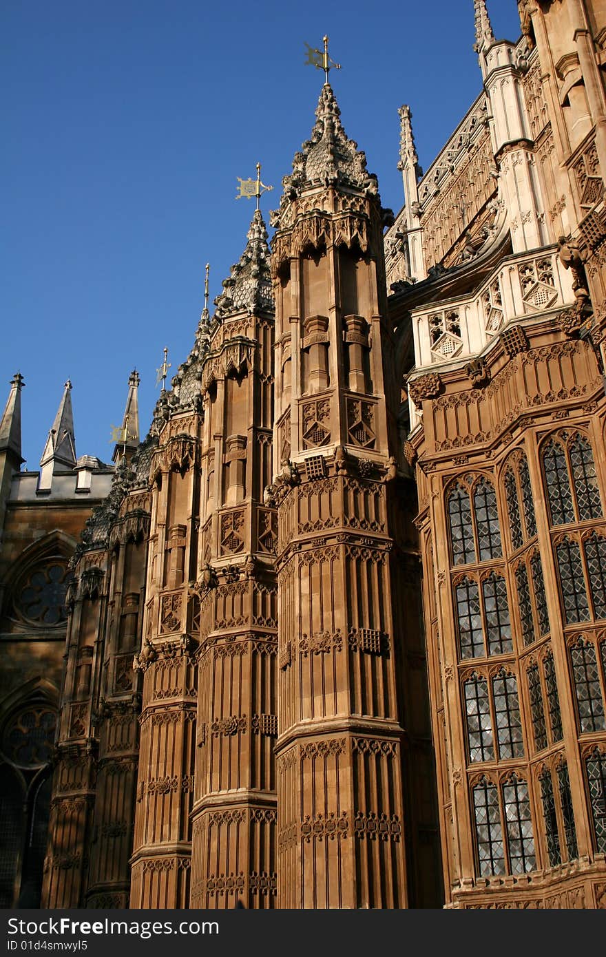 Carved pillars of Westminster abbey. Carved pillars of Westminster abbey