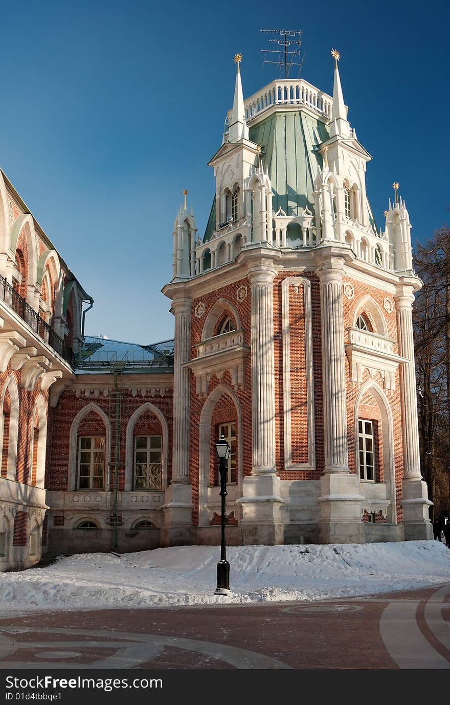 Tsaritsyno palace in Moskow, Russia