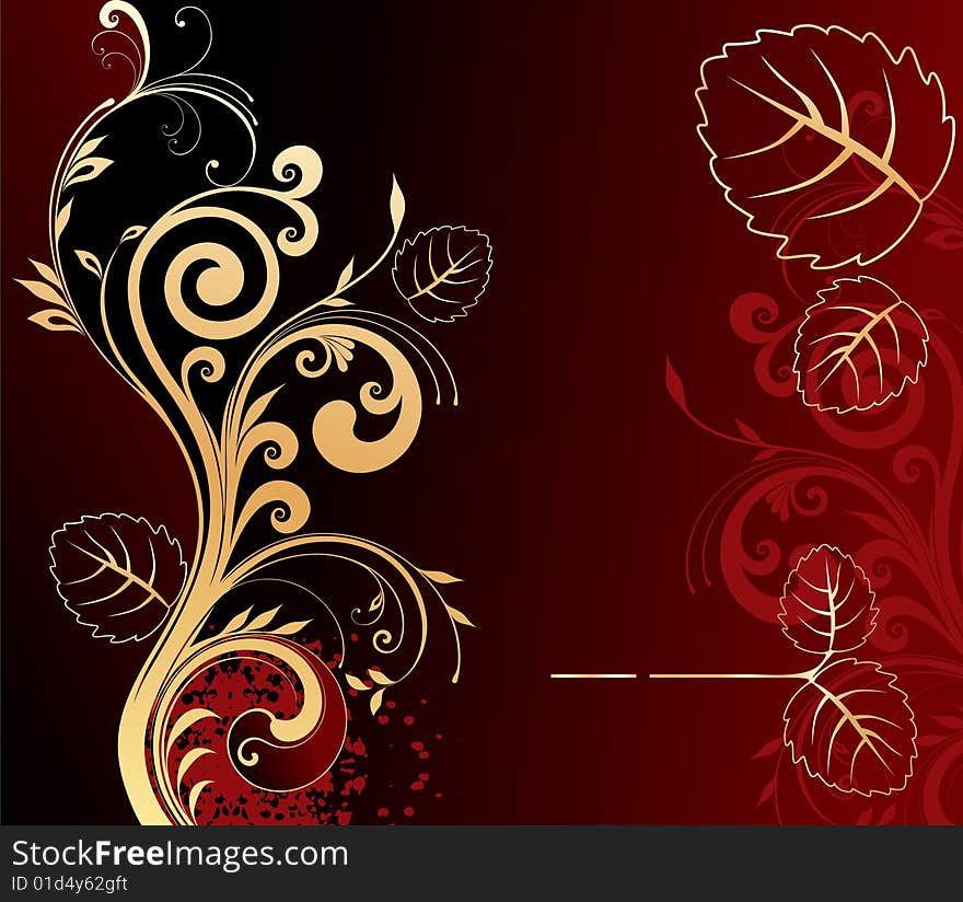 Background for design, floral background