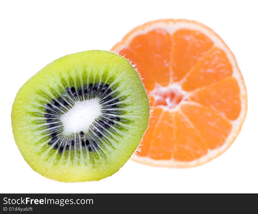 Kiwi and tangerine