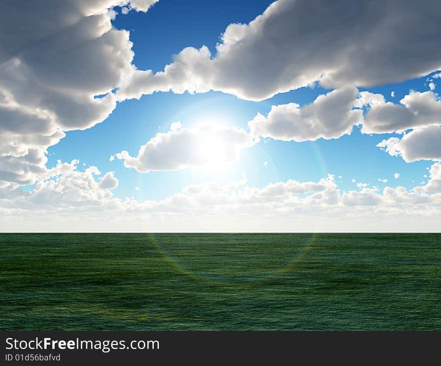 Grass Field Or Sky