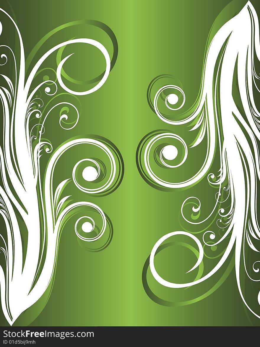 Floral elements on green background.
vector illustration. Floral elements on green background.
vector illustration.