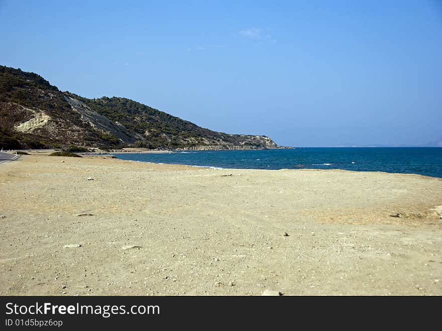 Beautiful beach and blue see. Beautiful beach and blue see