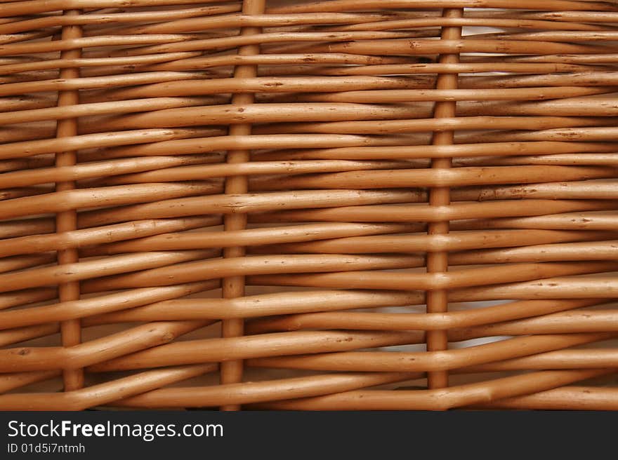 A wicker texture, small part of a wicker basket