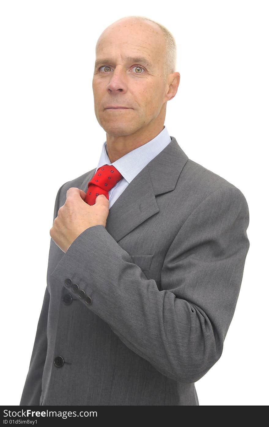 Businessman isolated against a white background. Businessman isolated against a white background