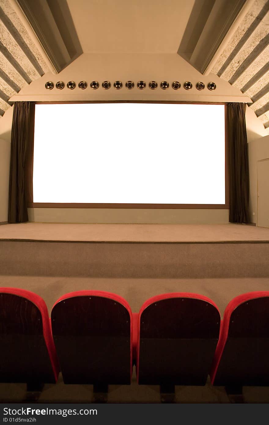 Empty cinema auditorium