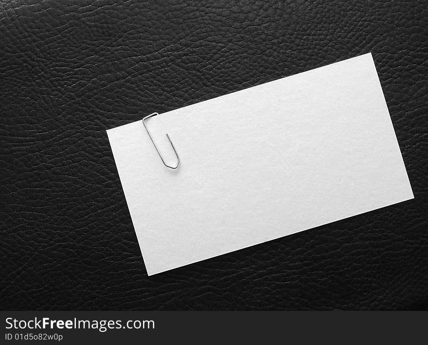 Blank business card