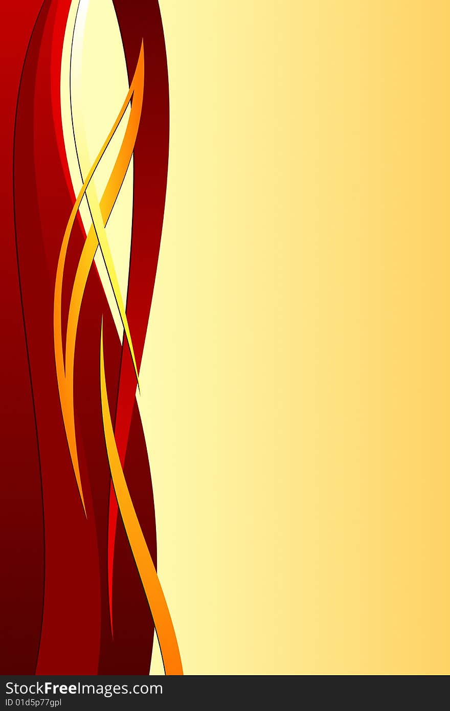 Vector illustration of Abstract Fire