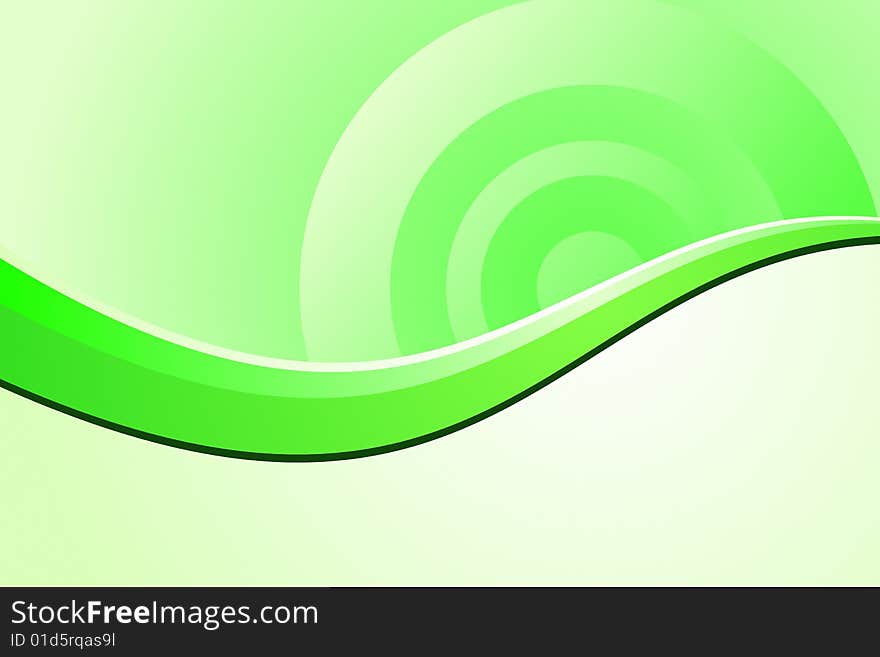 Vector illustration of Ecology Green