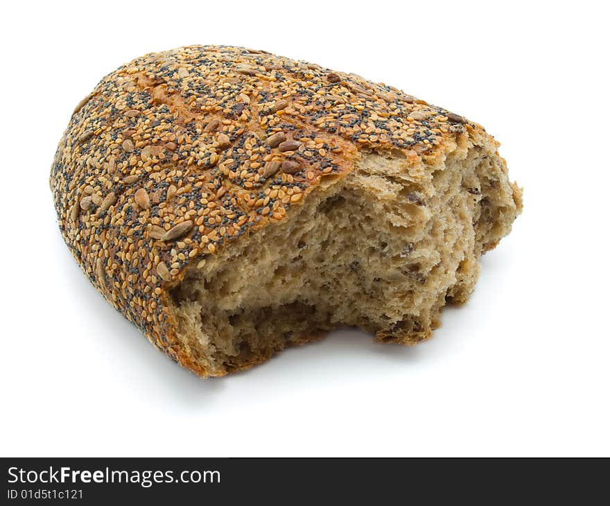 Bread isolated on white Background.