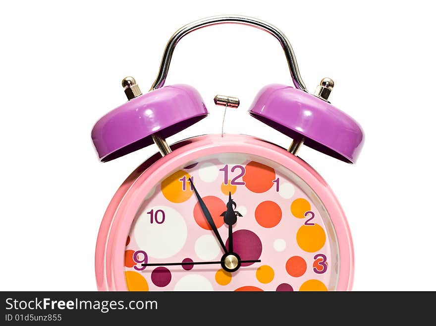 Alarm clock on a white background. Alarm clock on a white background