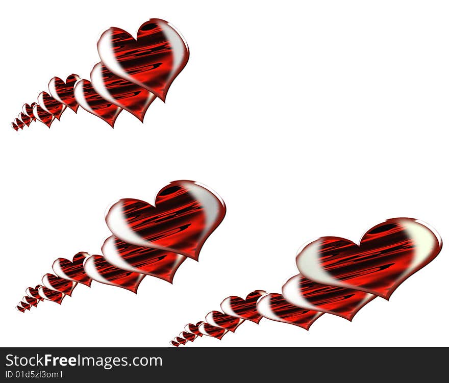 Red Hearts Background